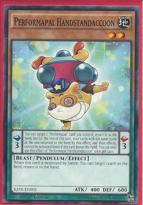RATE-EN002 Performapal Handstandaccoon - Common