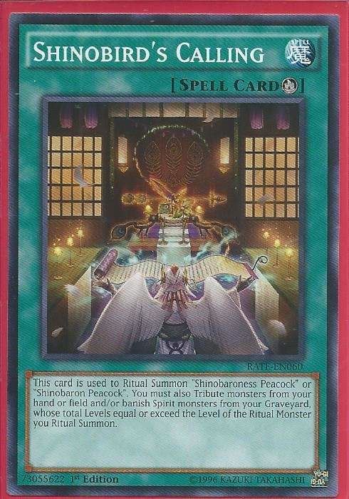 RATE-EN060 Shinobird's Calling - Common
