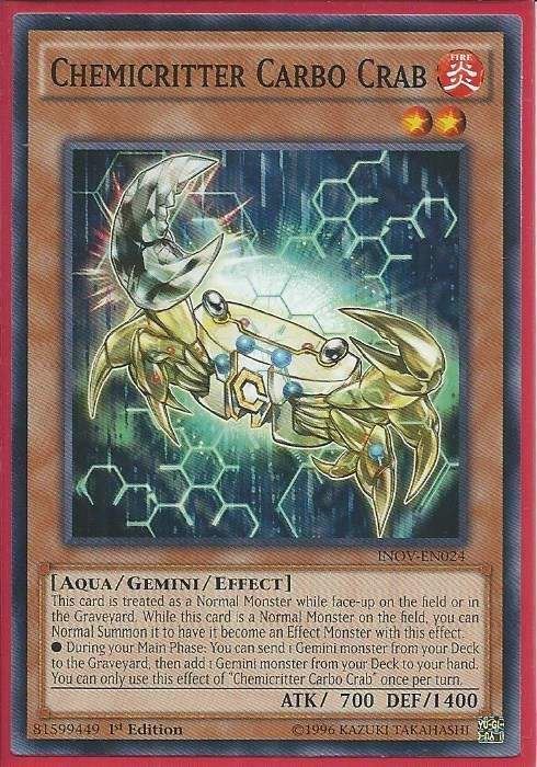 INOV-EN024 Chemicritter Carbo Crab - Common