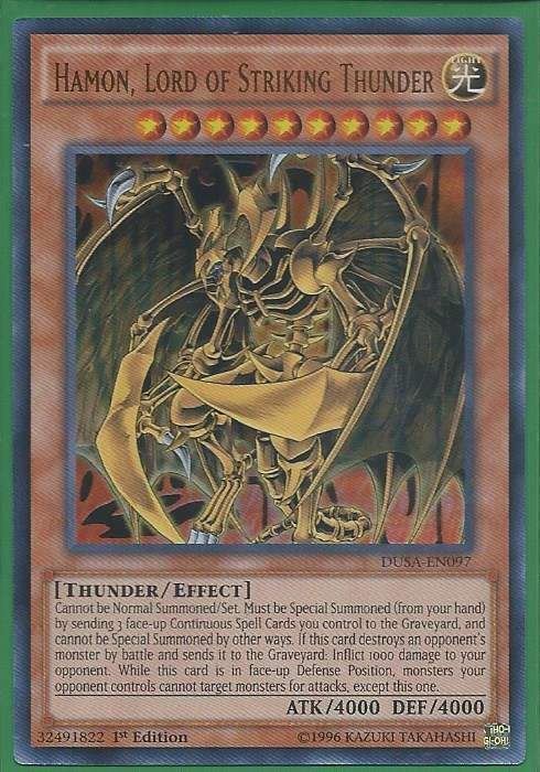 DUSA-EN097 Hamon, Lord of Striking Thunder - Ultra Rare - Bảo quản theo tiêu chuẩn M2SCCQ