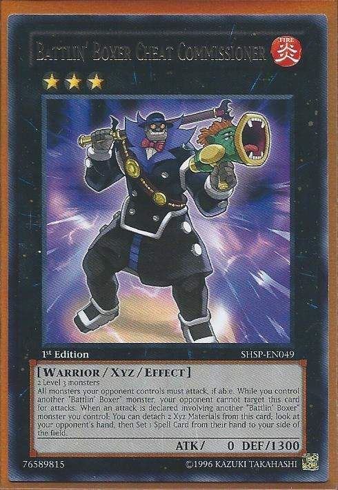 SHSP-EN049 Battlin' Boxer Cheat Commissioner - Rare