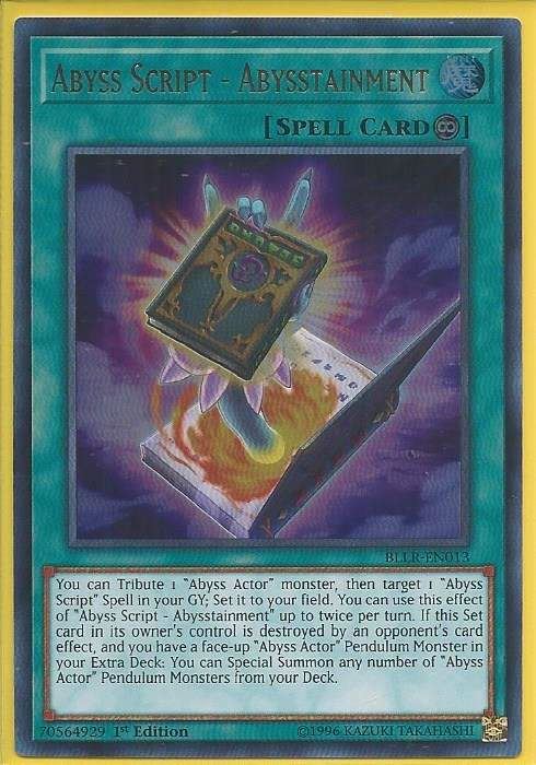 BLLR-EN013 Abyss Script - Abysstainment - Ultra Rare