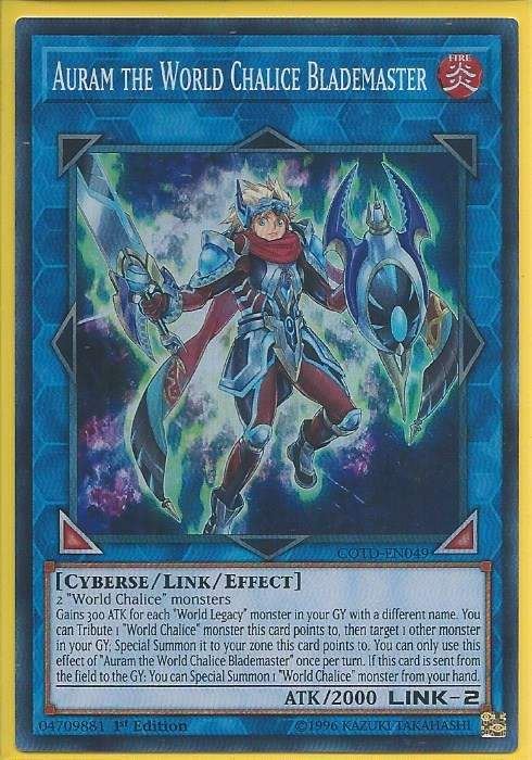 2tvni COTD-EN049 Auram The World Chalice Blademaster - Super Rare