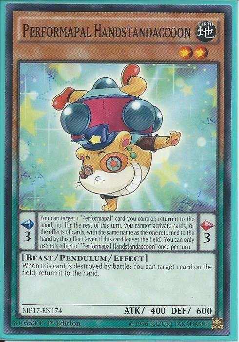 MP17-EN174 Performapal Handstandaccoon - Common