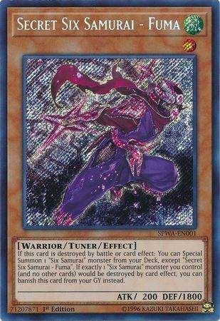 SPWA-EN001 Secret Six Samuarai – Fuma – Secret Rare - Bảo quản theo tiêu chuẩn M2SCCQ