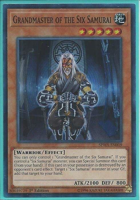 SPWA-EN009 Grandmaster of the Six Samurai – Super Rare