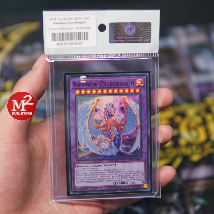 LED2-EN037 Rainbow Overdragon – Super Rare - Bảo quản theo tiêu chuẩn M2SCCQ