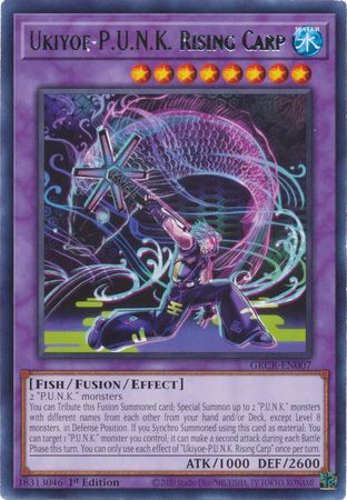 kaka GRCR-EN007 - Ukiyoe-P.U.N.K. Rising Carp - Rare 1st Edition