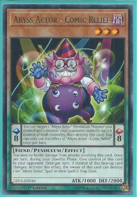 LED3-EN046 Abyss Actor – Comic Relief – Rare