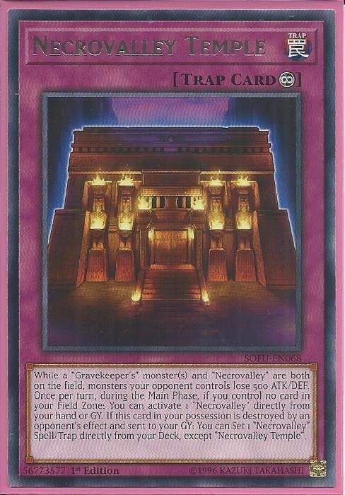 SOFU-EN068 Necrovalley Temple – Rare