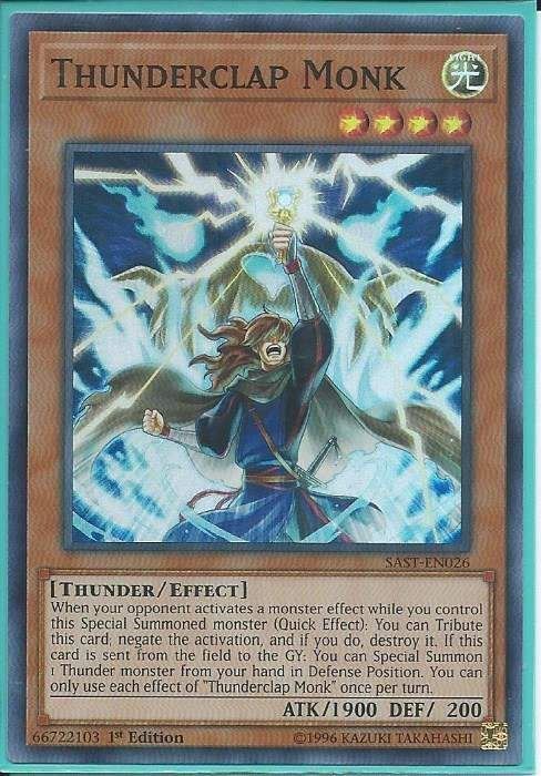 SAST-EN026 Thunderclap Monk – Super Rare