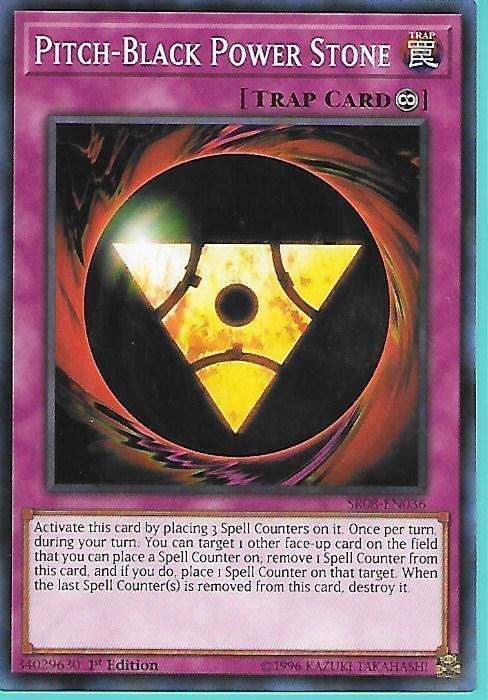 SR08-EN036 Pitch-Black Power Stone – Common