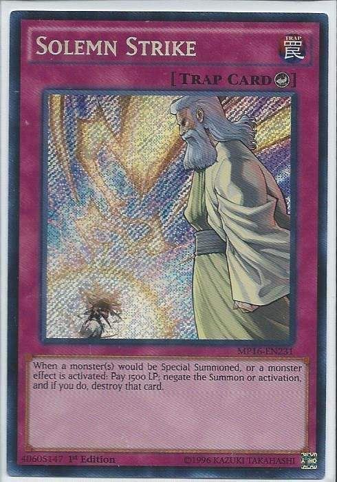 tvni MP16-EN231 Solemn Strike – Secret Rare