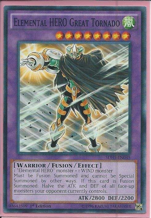 SDHS-EN045 Elemental HERO Great Tornado – Common