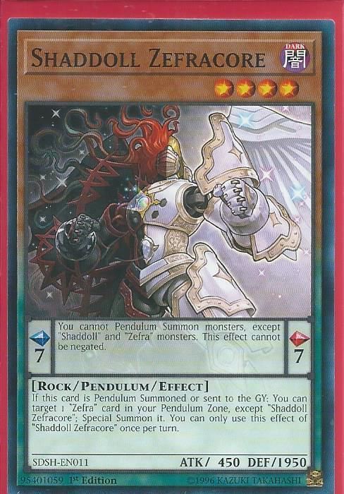 SDSH-EN011 Shaddoll Zefracore – Common