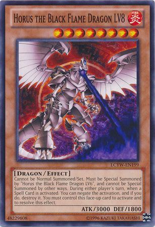kduy LCYW-EN199 Horus the Black Flame Dragon LV8 - Common