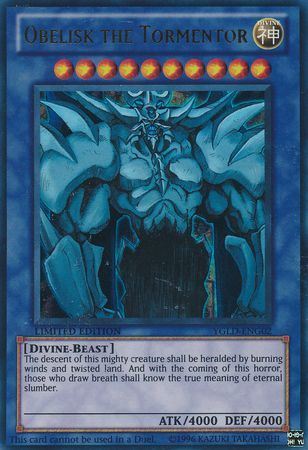 YGLD-ENG02 Obelisk The Tormentor – Ultra Rare - Vị Thần Ai Cập Bảo quản M2SCCQ-LITE