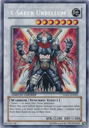 kduy HA01-EN025 - X-Saber Urbellum - Secret Rare