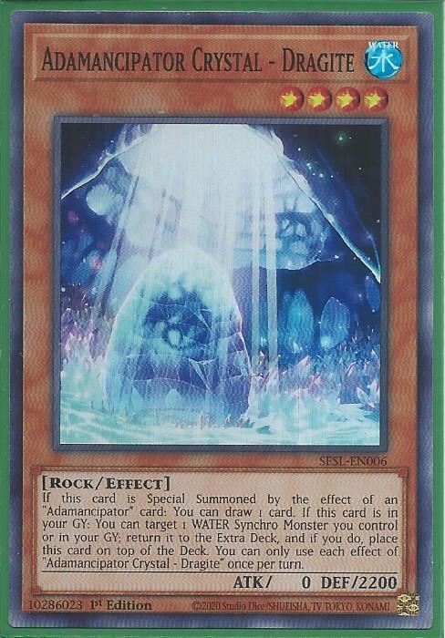 SESL-EN006 Adamancipator Crystal – Dragite – Super Rare