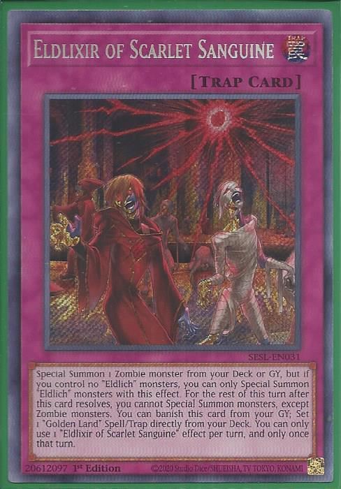 SESL-EN031 Eldlixir of Scarlet Sanguine – Secret Rare