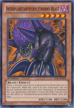 kduy LVAL-EN098 Interplanetarypurplythorny Beast - Common