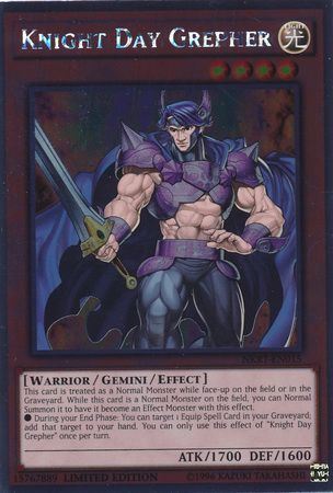 kduy NKRT-EN015 - Knight Day Grepher - Platinum Rare