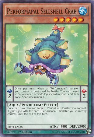 kduy SHVI-EN002 -Performapal Sellshell Crab -Common