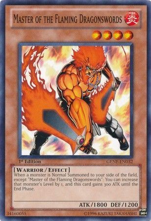 kduy GENF-EN032 Master of the Flaming Dragonswords - Common