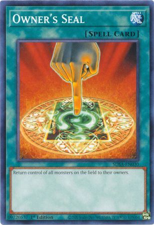 SDSA-EN030 Owner's Seal - Common