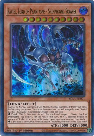 SDSA-EN001 Raviel, Lord of Phantasms - Shimmering Scraper - Ultra Rare