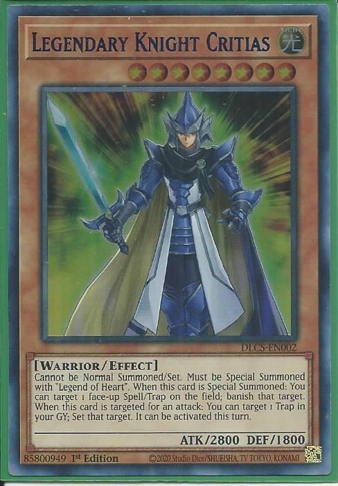 DLCS-EN002B Legendary Knight Critias – Ultra Rare BLUE