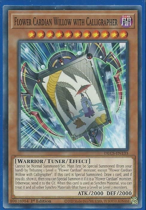 DLCS-EN133 Flower Cardian Willow with Calligrapher Common