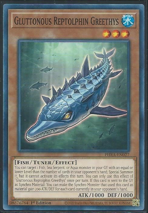 PHRA-EN027 Gluttonous Reptolphin Greethys Common