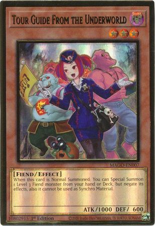 MAGO-EN007 Tour Guide From the Underworld (alternate art) - Premium Gold Rare |