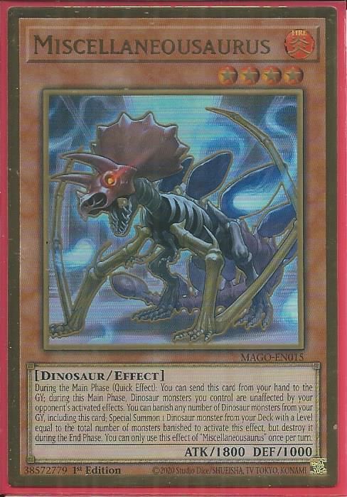 MAGO-EN015 Miscellaneousaurus - Premium Gold Rare
