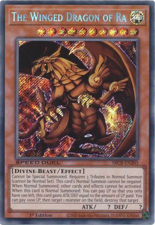 SBCB-EN203 - The Winged Dragon of Ra - Secret Rare - Thần Ai Cập Ra
