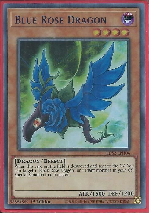 LDS2-EN104B Blue Rose Dragon – Ultra Rare BLUE