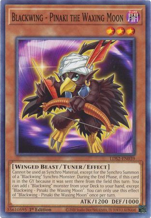 LDS2-EN039 - Blackwing - Pinaki the Waxing Moon - Common