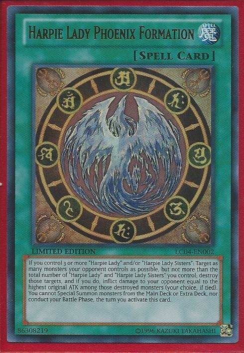 tvni LC04-EN002 Harpie Lady Phoenix Formation - ULTRA RARE