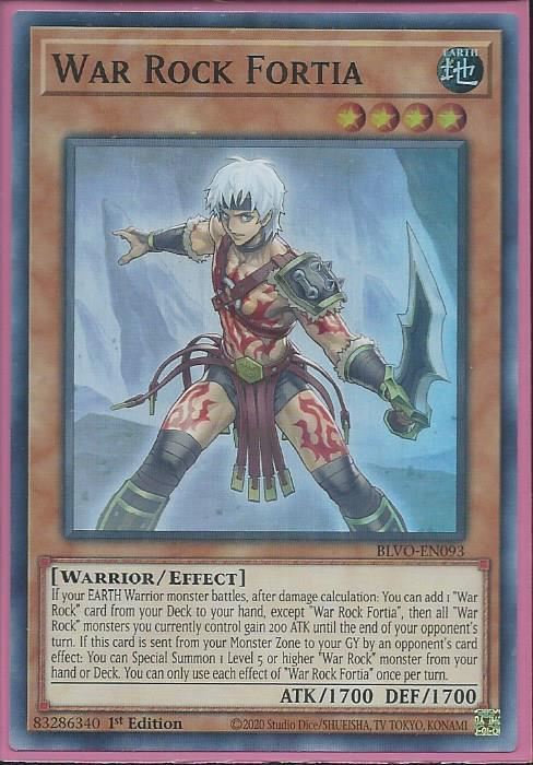BLVO-EN093 War Rock Fortia – Super Rare
