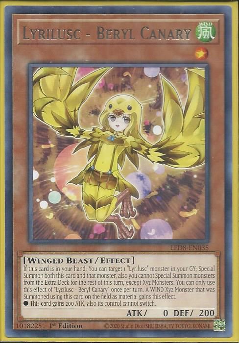 LED8-EN035 Lyrilusc – Beryl Canary – Rare