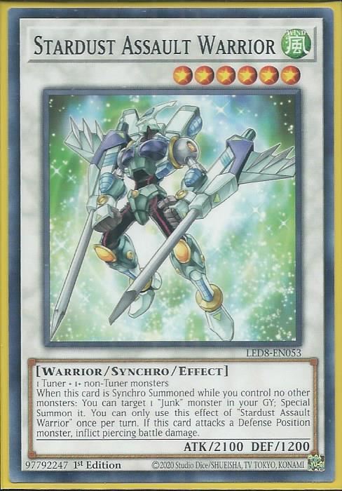 LED8-EN053 Stardust Assault Warrior – Common