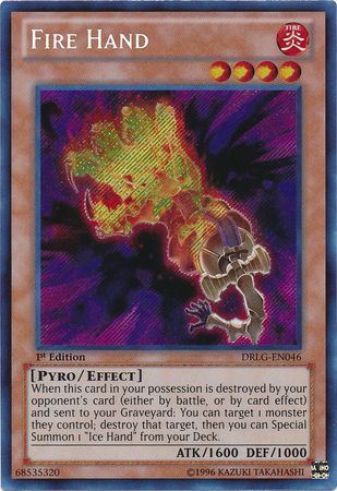 kduys DRLG-EN046 - Fire Hand - Secret Rare