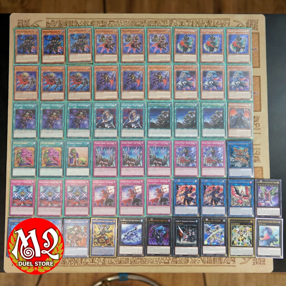 qvie Bộ bài Yugioh xây dựng sẵn: Magical Musket - 56 lá bài - Cửa hàng bài thủ - Tặng kèm combo Hộp đựng và Bọc bài mới 80 cái