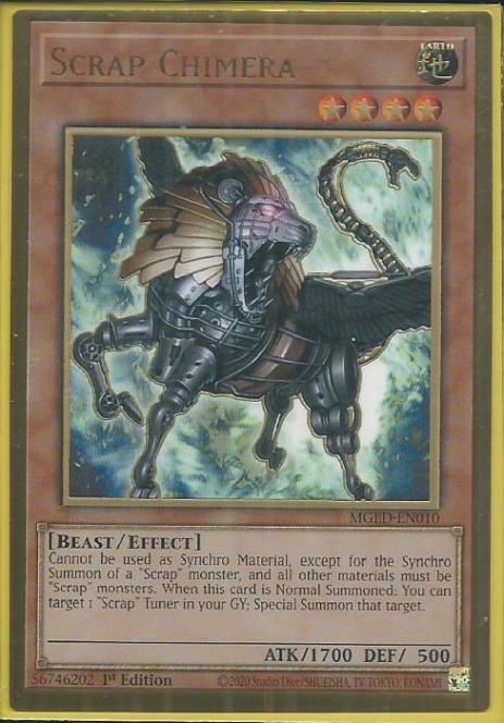 MGED-EN010 Scrap Chimera – Premium Gold Rare