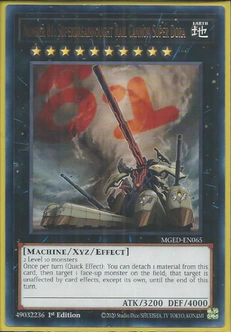 MGED-EN065 Number 81: Superdreadnought Rail Cannon Super Dora – Rare