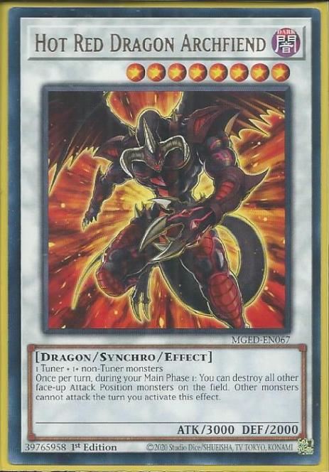 MGED-EN067 Hot Red Dragon Archfiend – Rare