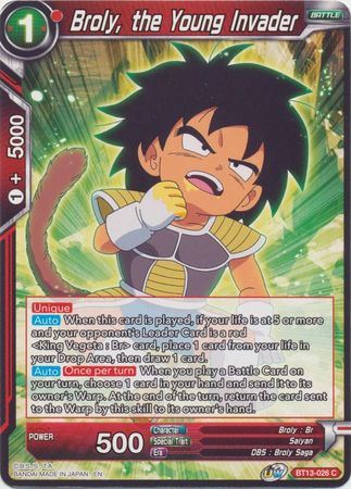 BT13-026 - Broly, the Young Invader - Common
