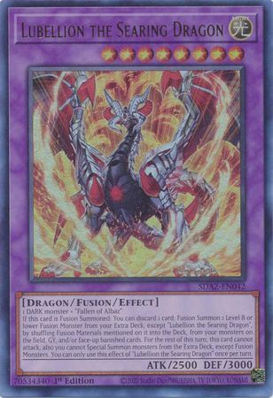 SDAZ-EN042 - Lubellion the Searing Dragon - Ultra Rare
