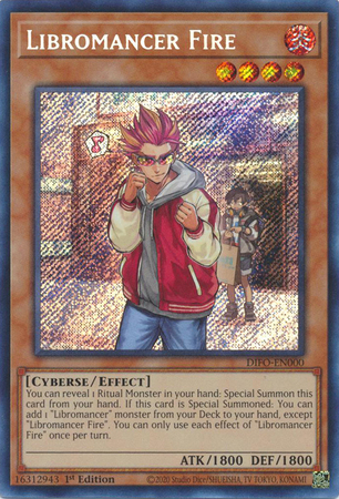 DIFO-EN000 - Libromancer Fire - Secret Rare